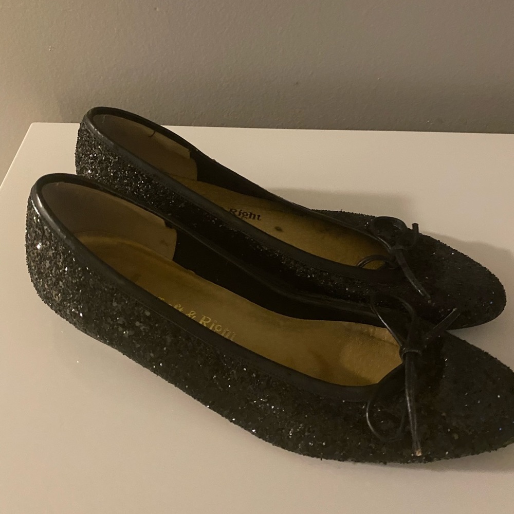 Black, Ballet, Fashion, Flats